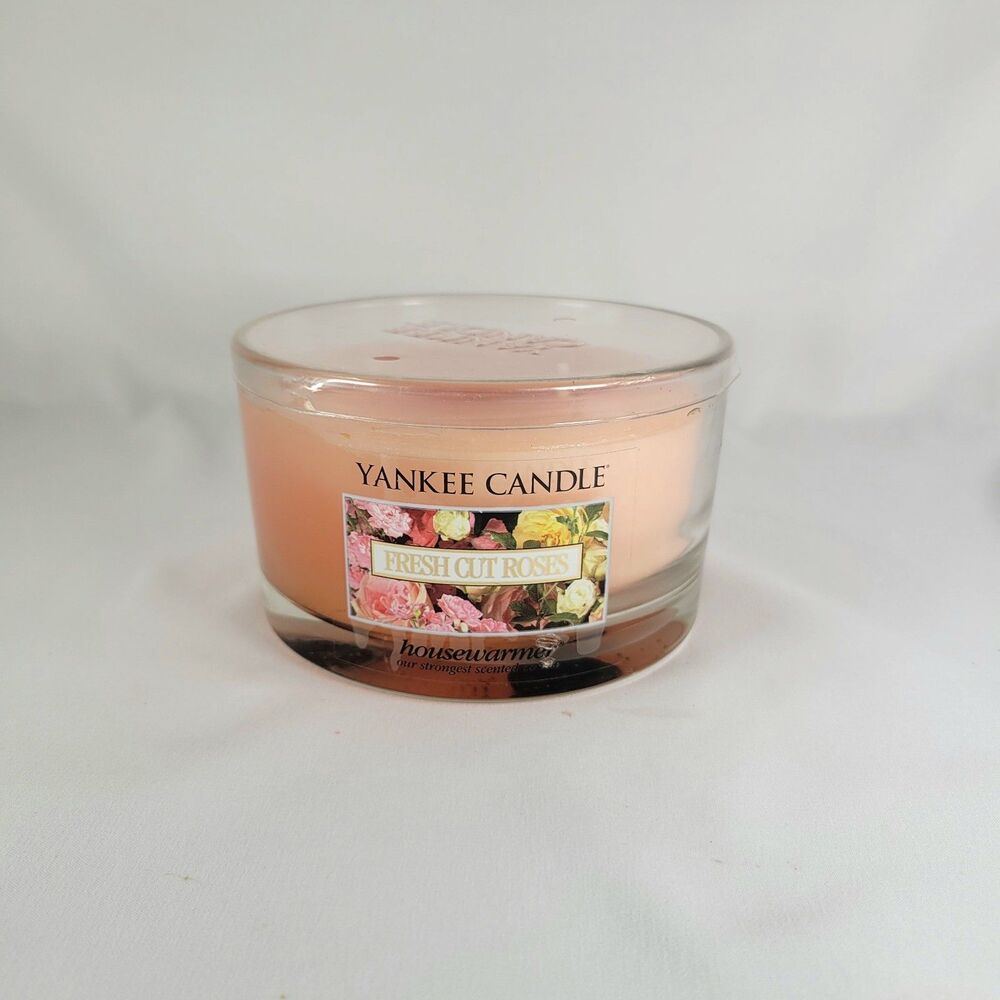 NEW Yankee Candle Fresh Cut Roses 17 oz Housewarmer 3 Wick Large Pink Floral